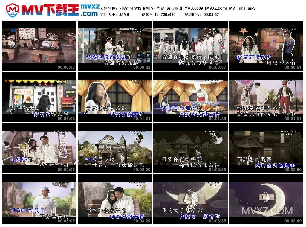 刘德华-I WISH(MTV)_粤语_流行歌曲_MA300889